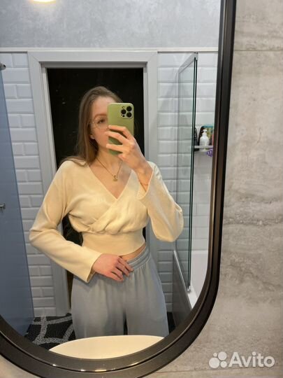 Джемпер на запах balletcore балеткор