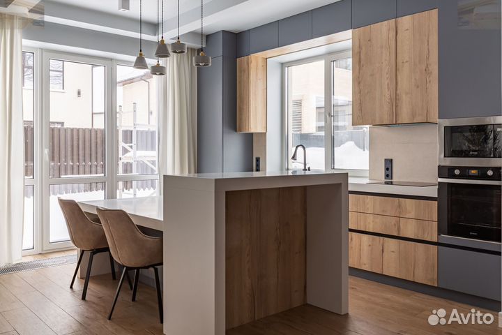 Изготовление кухни с антресолями Сборка