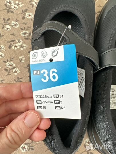 Новые женские балетки decathlon newfeel 35