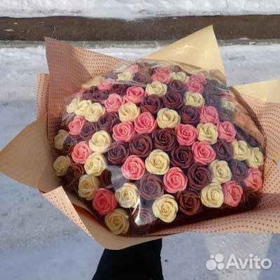 Букет из шоколадных роз