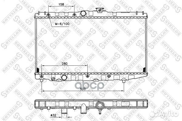 10-25110-SX радиатор системы охлаждения Toyota