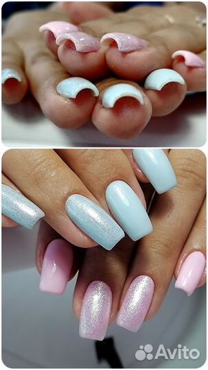 Маникюр наращивание