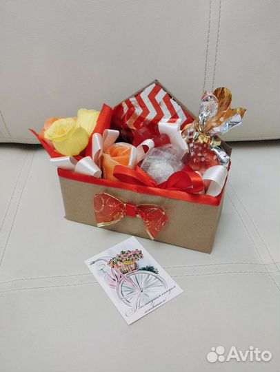 Мыльная композиция воробке