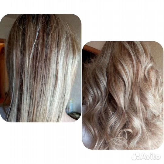 Мелирование, наращивание