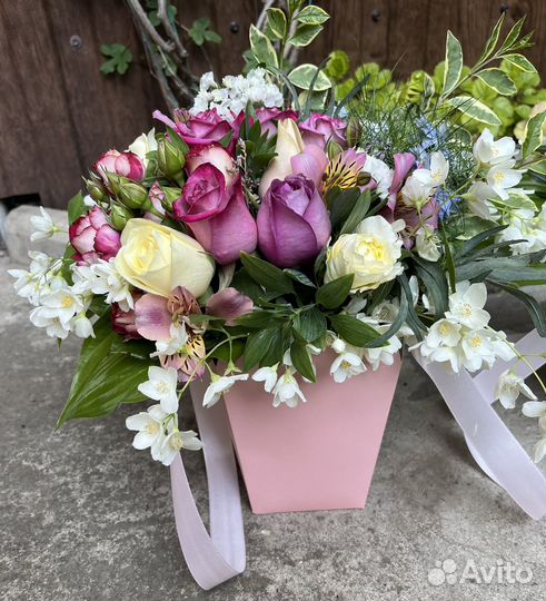 Коробка с цветами