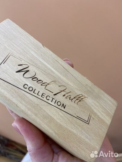 Подсвечник со свечами дерево