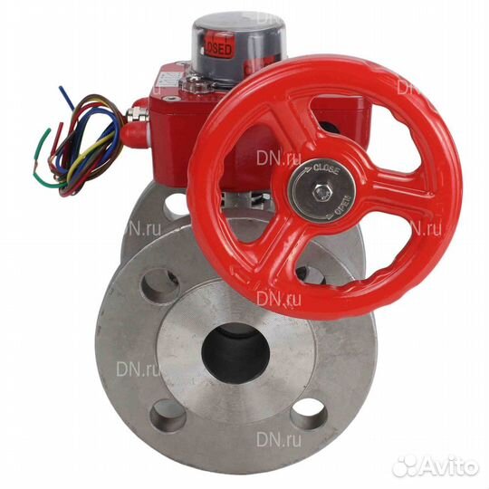 Кран шаровой DN.ru BV3232P(2pc) -FP-F-ISO-H Ду200 Ру16 полнопроходной двухходовой, нержавеющая сталь