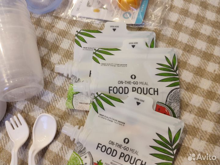 Бутылки и контейнеры для молока Avent, пакеты-пюре