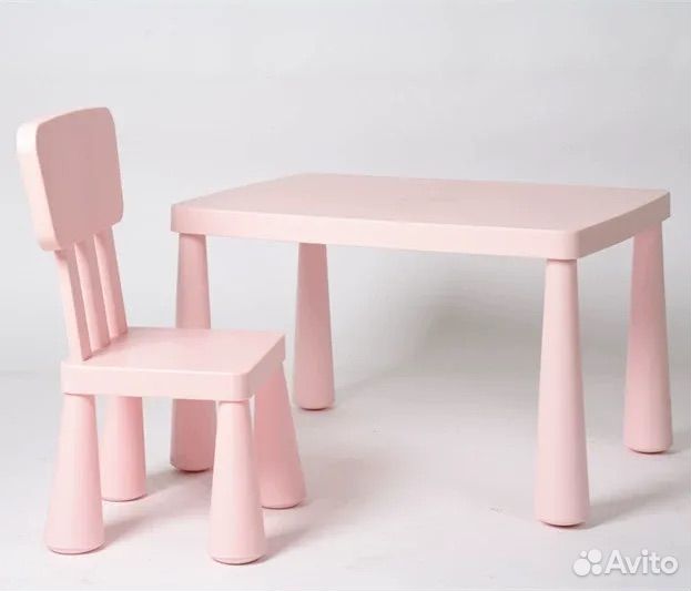 Детский стол и стул IKEA