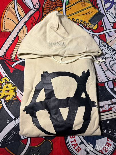 Худи Vetements бежевое A