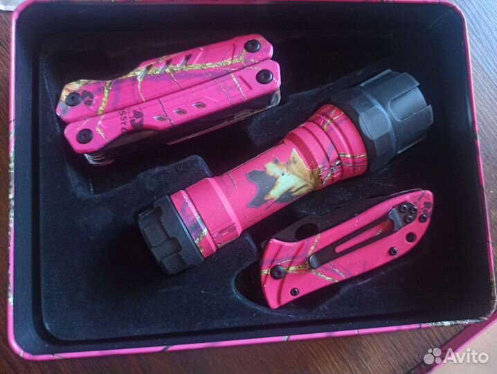 Мультитул, нож, фонарик фирмы Mossy OAK