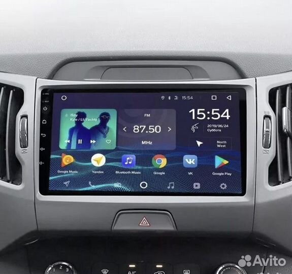 Магнитола 2 din kia sportage 3