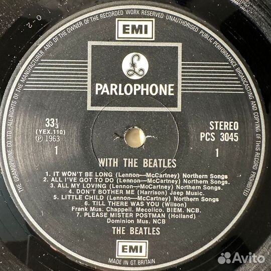 The Beatles – With The Beatles (Англия 1972г.)