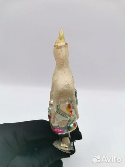 Ёлочная игрушка Золотое копытце на прищепке СССР