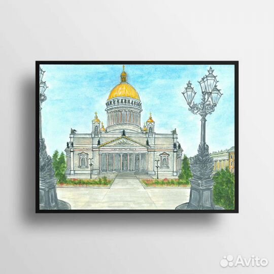 Картина Акварель для интерьера