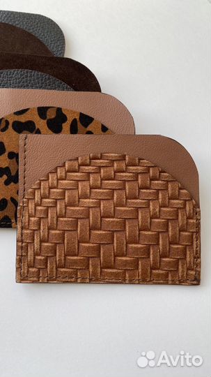 Картхолдер из натуральной кожи ручная работа