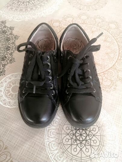 Закрытые туфли д/девочки, р32, 20см, кожа