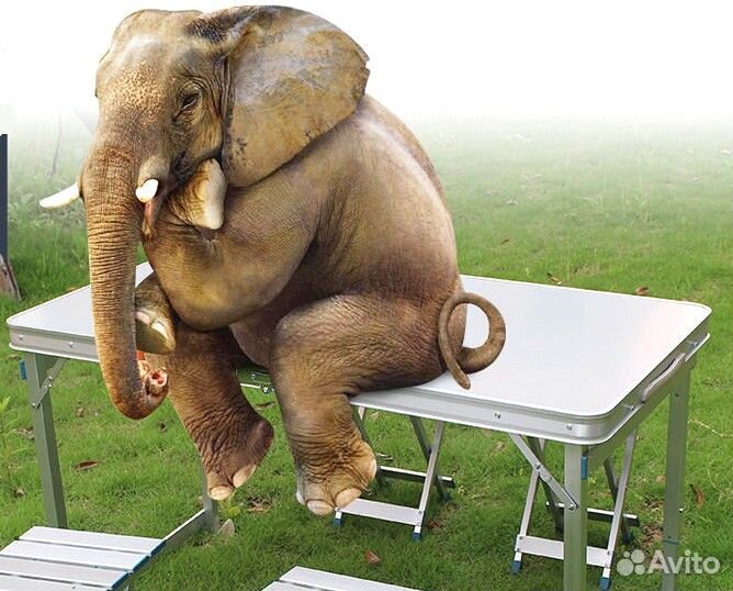 Складной туристический стол + алюминиевые стулья