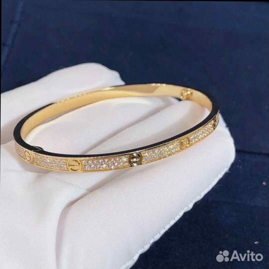 Cartier браслет Love тонкая модель 0.96ct