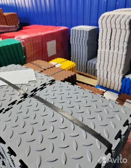 Модульная плитка пвх для гаража