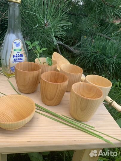 Набор стопок из массива липы