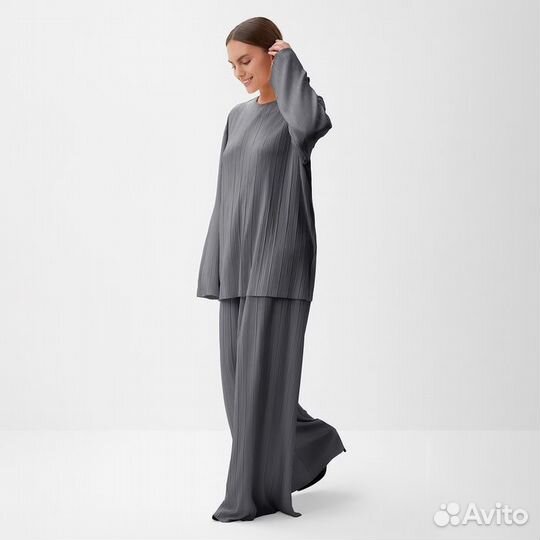 Костюм женский (блуза и брюки) mist Classic collection, р. 44-46, графит