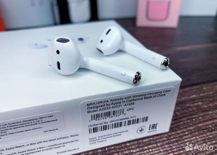 AirPods 2 Люкс + чехол в подарок+гарантия
