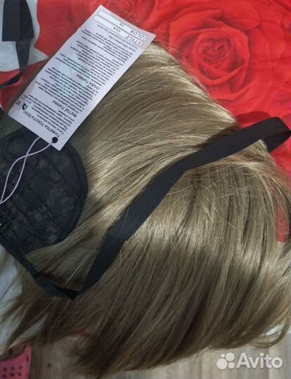 Хвост шиньон на ленте