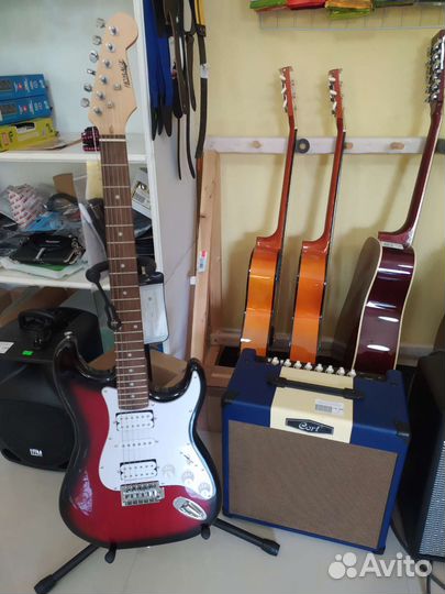 Электро гитара, комбик