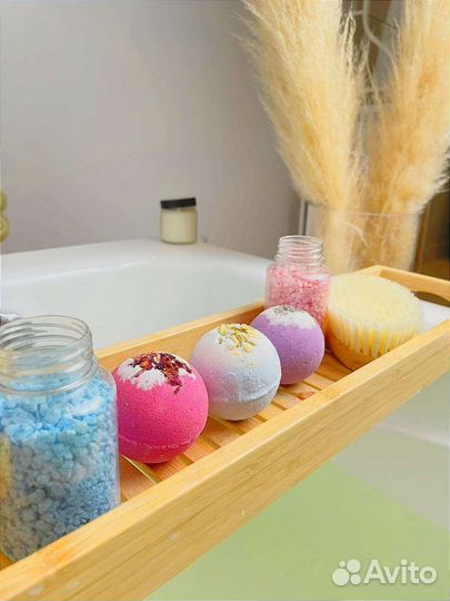 Бомбочки для ванны подарок на 9 мая морская соль