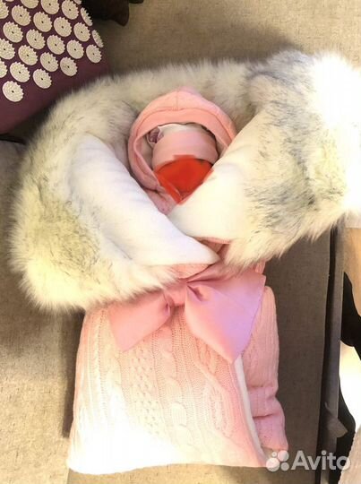 Комплект на выписку для девочки зима