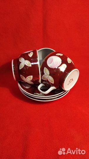 Чайная пара СССР Вербилки слива весна