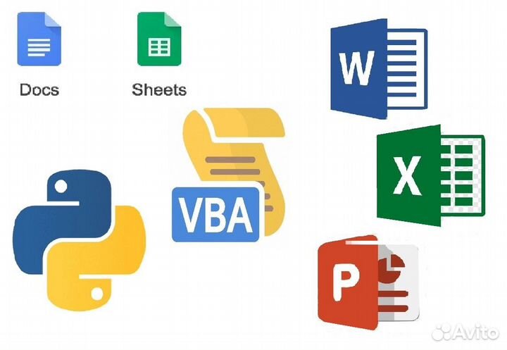 Python, VBA, Excel, Word, PowerPoint