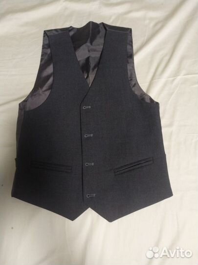 Пиджак серый 134 школьный для мальчика