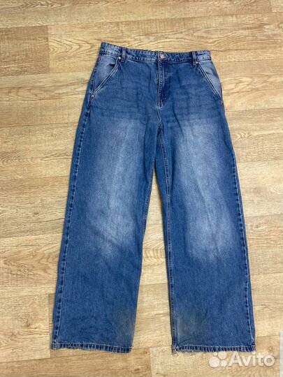 Джинсы широкие y2k синие
