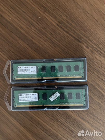 Оперативная память Foxline dimm 2 GB DDR3-1333 2шт