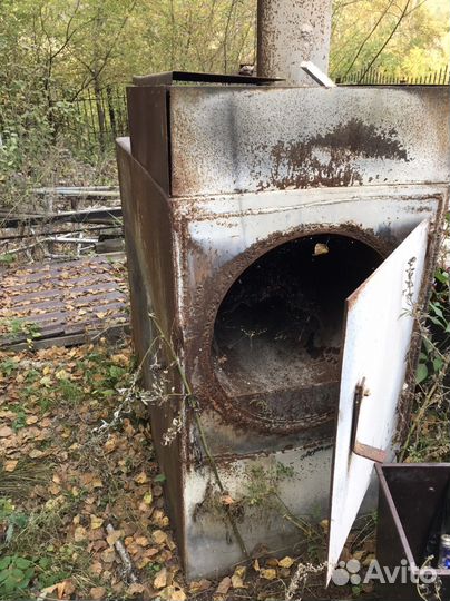 Печь для бани сауны бу