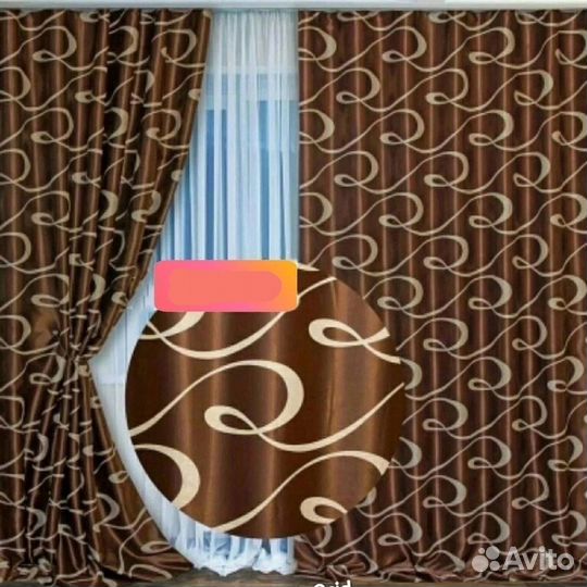 Шторы для комнаты, кухни, тюль, комплекты новые