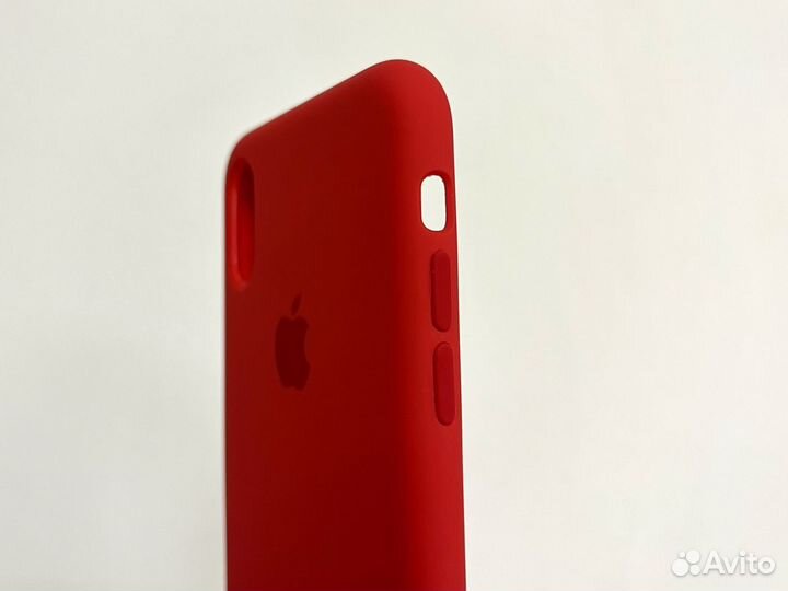 Чехол на iPhone XS Silicone Case Product Red