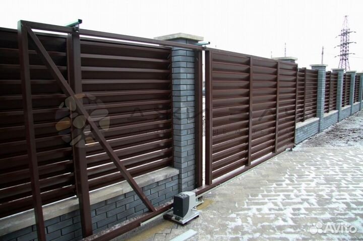 Забор жалюзи