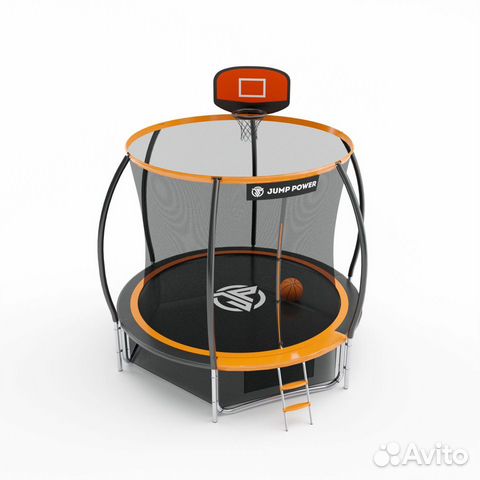 Батут Jump Power 8 ft Pro Inside Basket Orange