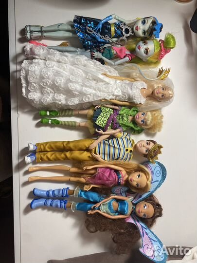 Лот кукол винкс Дисней барби монстр хай