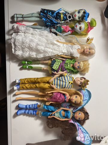 Лот кукол винкс Дисней барби монстр хай