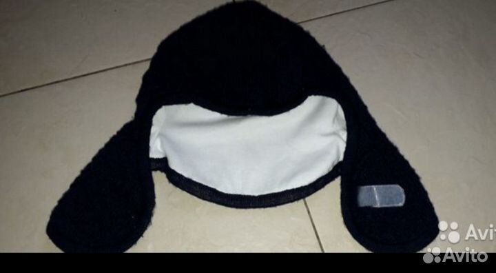 Шапка/шлем reima синего цвета 0-1 год зима