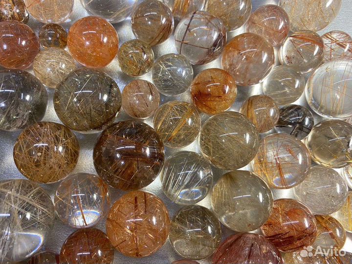 Рутиловый кварц шары