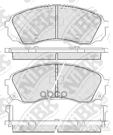 Колод. торм. диск. NiBK PN0458 PN0458 NiBK