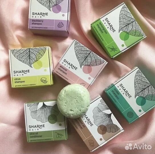 Натуральный твердый шампунь