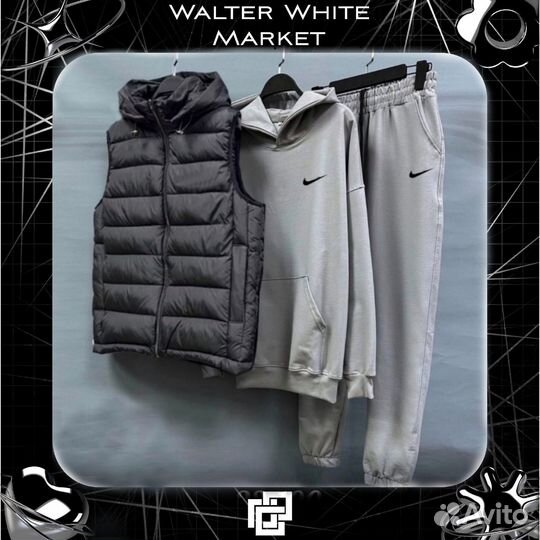 Спортивный костюм nike + жилет