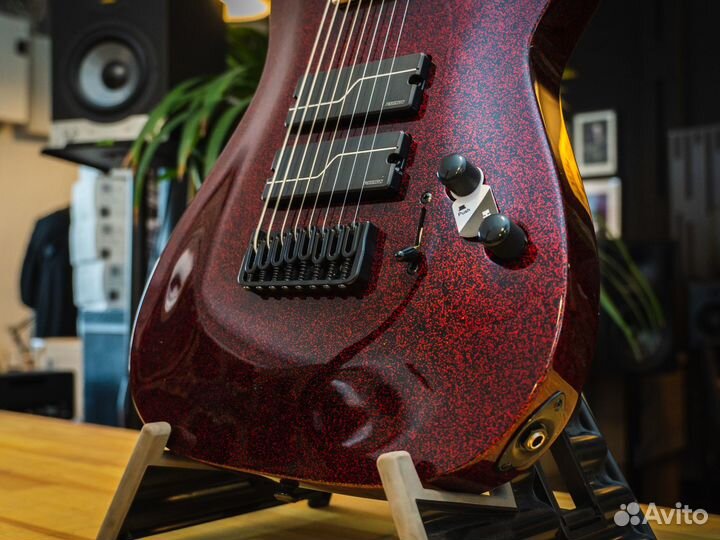 ESP LTD SC-608 Baritone Red Sparkle