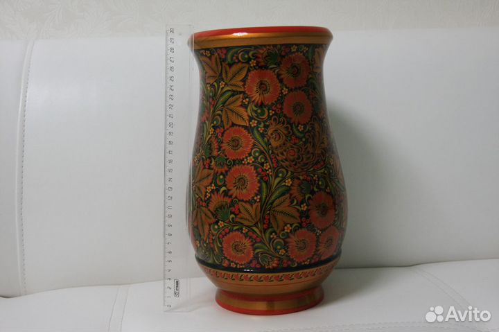 Ваза хохломская роспись
